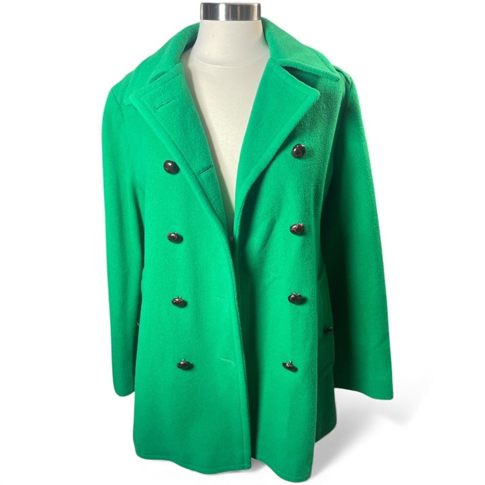 Vintage Mackintosh Authentic Peacoat – Kelly Green 100% Wool – Made in USA - Picture 3 of 12